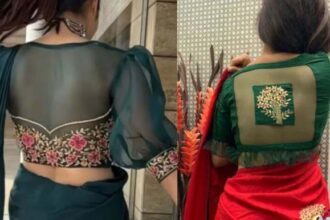 Fancy Net Blouse Design : फैंसी लेटेस्‍ट नेट ब्‍लाउज डिजाइन