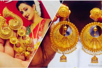 Gold earring design : स्टाइलिश गोल्ड इयररिंग्स,नए कलेक्शन